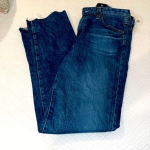 AG  high rise straight jeans
